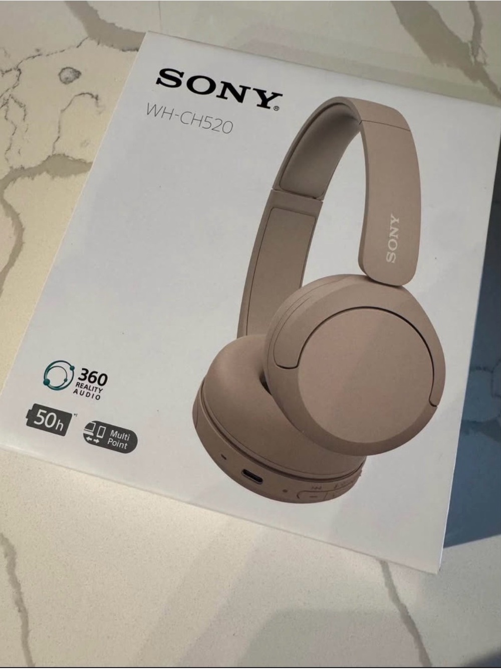 Sony WH-CH520 Wireless On-Ear Bluetooth Headphones NEW